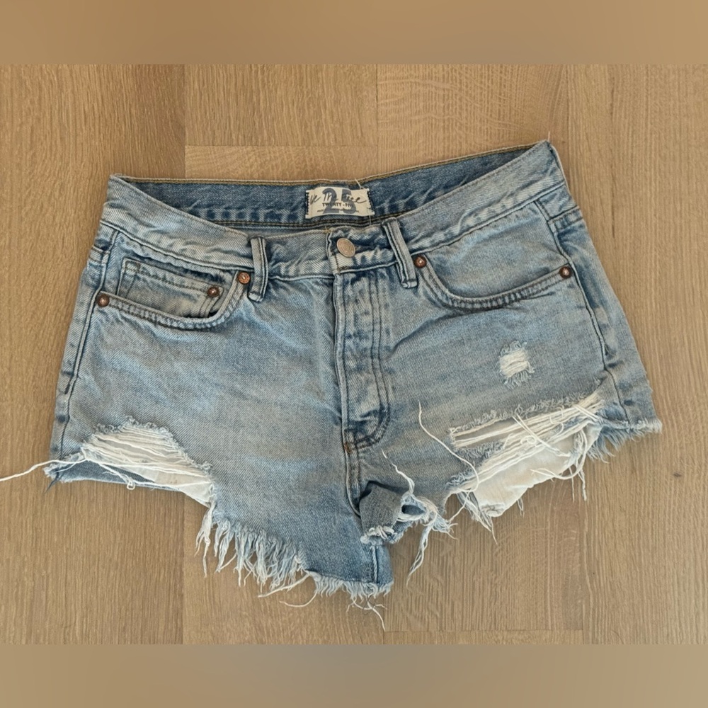 Free People We The Free Women’s Denim Cut Off Jean Shorts Size 25